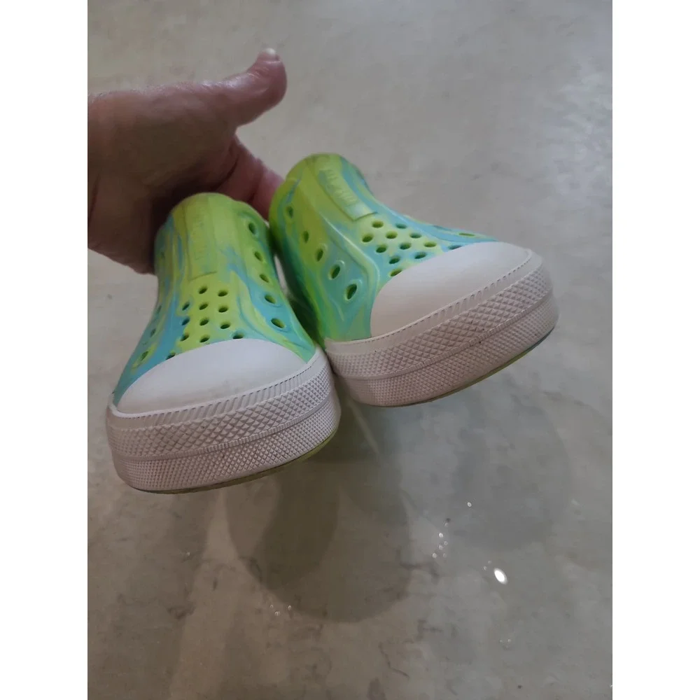 Converse All Star Play Lite CX Rubber Slip On Shoes Kid unisex SZ 13 Green Blue